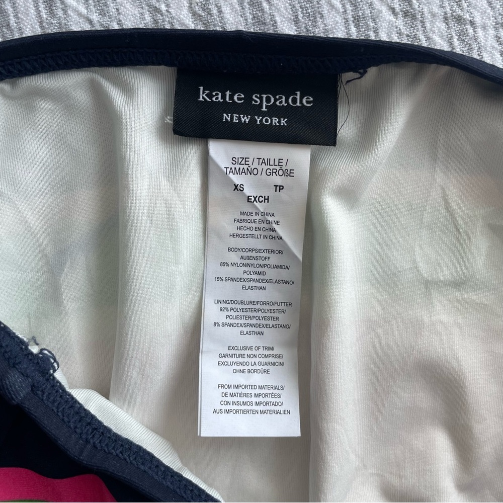 Kate Spade New York Multi-Stripe High Waist Bikini Bottom Size XS NWT NEW Summer - Picture 5 of 7